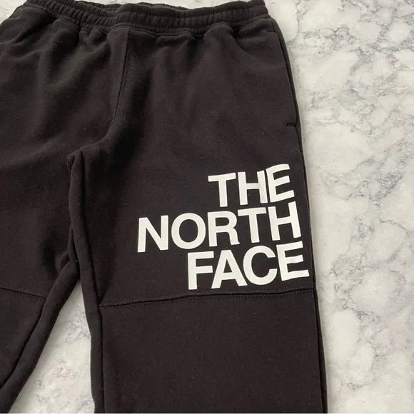 NEW THE NORTH FACE Boys Black Camp Fleece Jogger Pants Athletic Comfy Bottoms - Picture 14 of 15